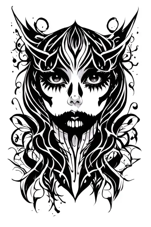 Collarbone Goth Emo Feminine