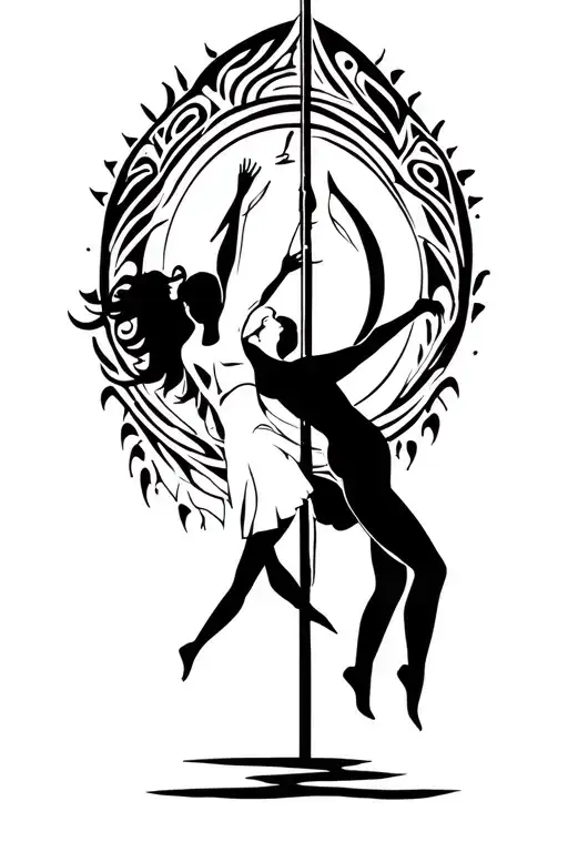 Couple Pole Dancing