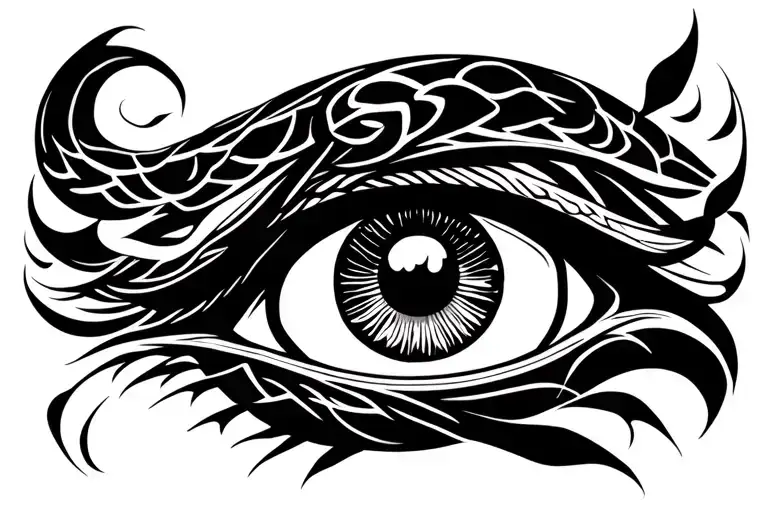 Eye And Snake Wrapped