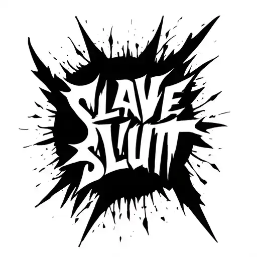 Slave Slut Sign