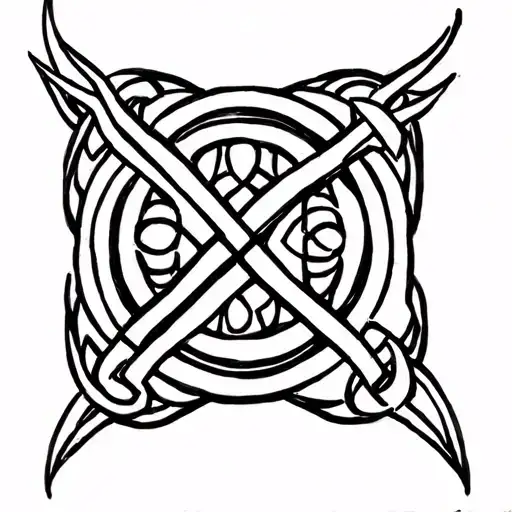 Moon Triquerta Celtic Knot