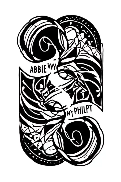 Names Abbie Wyatt Phillip In The Shape Of A Circle
