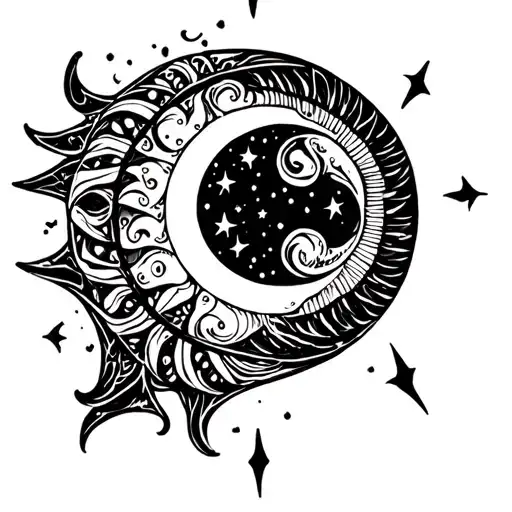 Star Moon Sun Rising