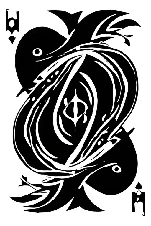 Upside Down Spade Card