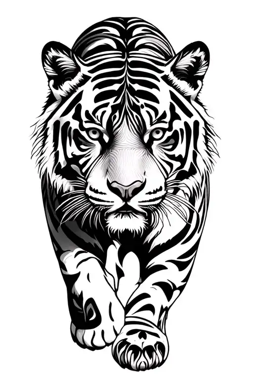 Siberian Tiger Walking