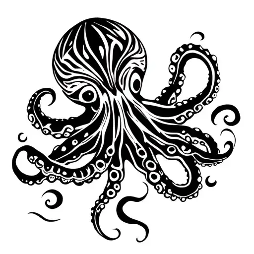 Tribal Tattoo Octopus