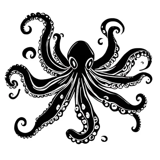 Tribal Tattoo Octopus