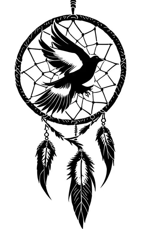 Dove Dream Catcher Phoenix Bird