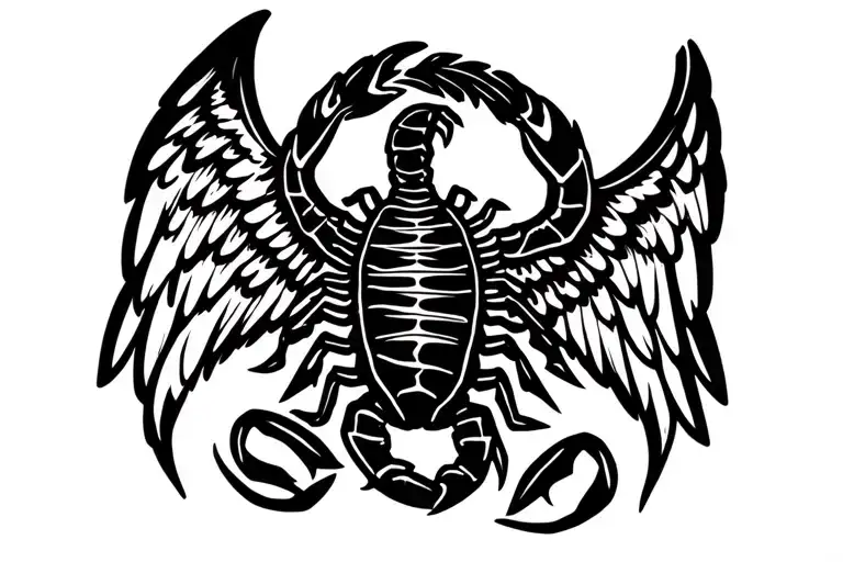 Guardian Angel With A Scorpion