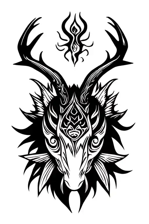 Devil Rey Fish With Antlers On Head