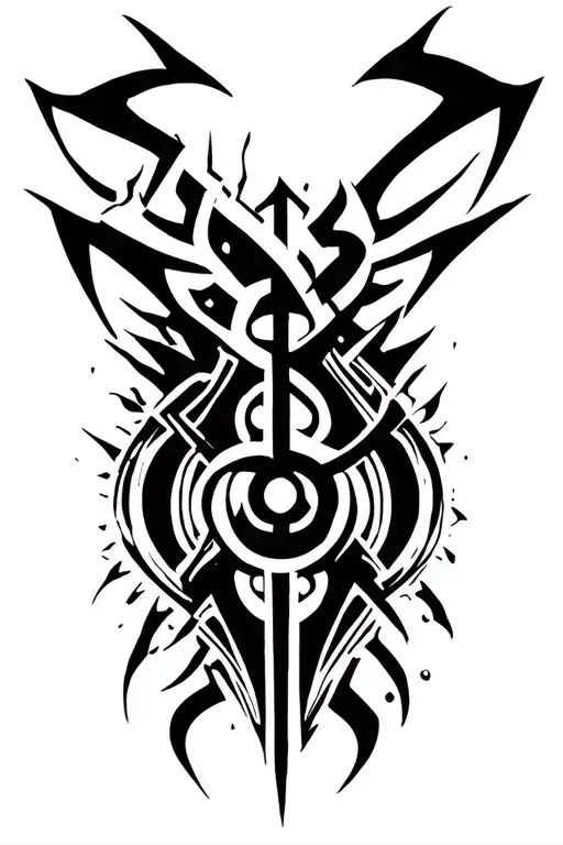 Sankrit Symbols Representing Destruction Separated