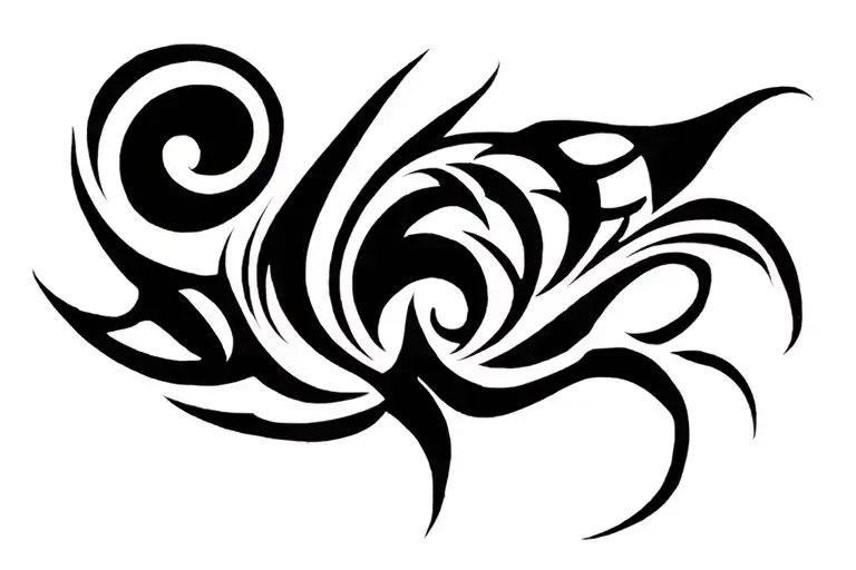 Lower Back Tribal Tramp Stamp