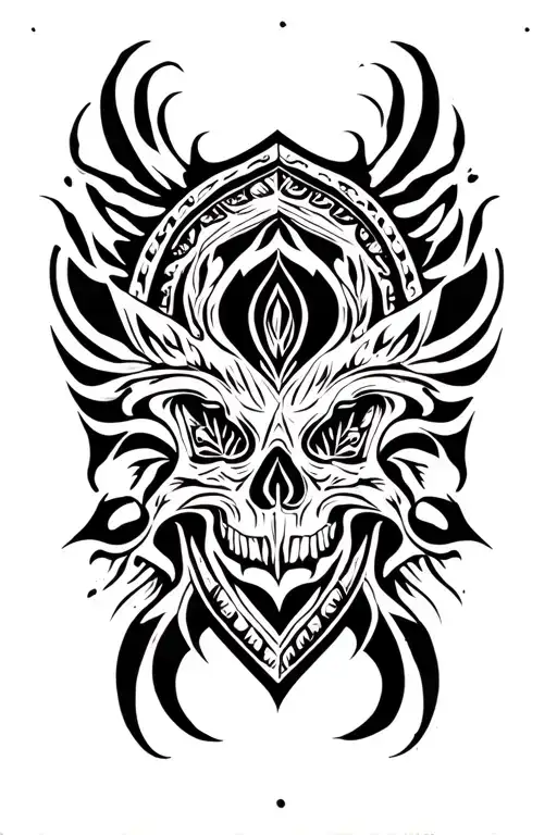 Western Tooled Leather Sleeve Tattoo Design