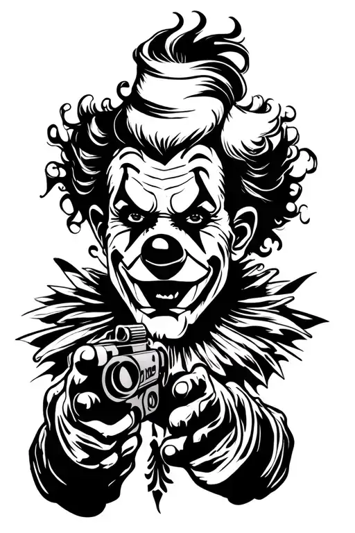Clown With Gun