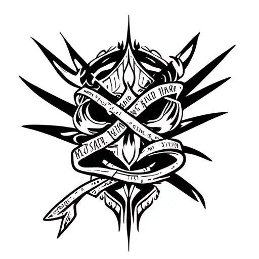 Cover Up Tattoo With Band And Quote