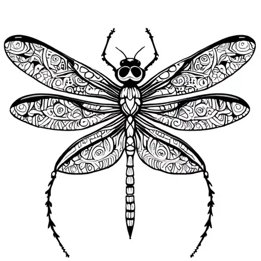 Mandala Dragonfly