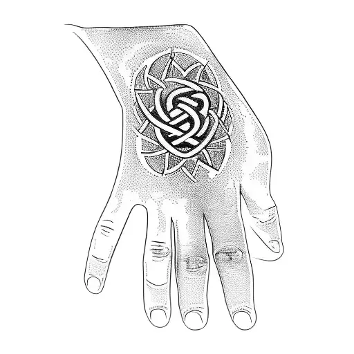 A Hand With The Word Faith On It