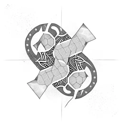 Pisces With Hexagons