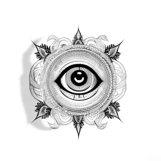 Evil Eye Gardenia Armband