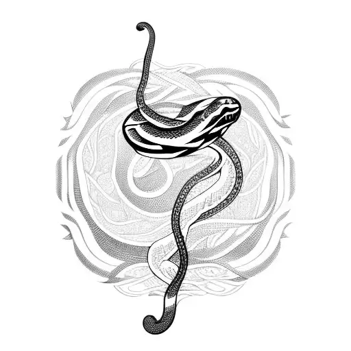 Snake With Flowed