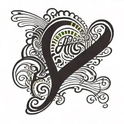 Rainbow With Alice Writing Hidden Inside