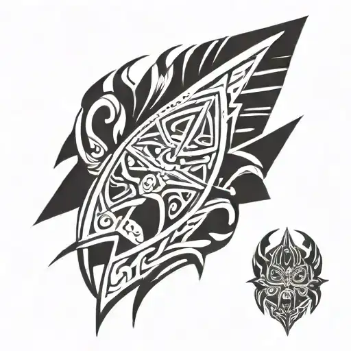 Native American Arrowhead With Bear Claw Marks