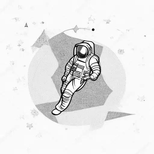 Astronaut Watching Earth