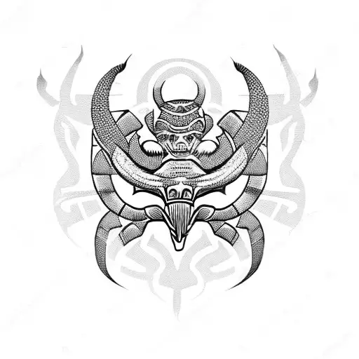 Polynesian Tribal Scorpion Military