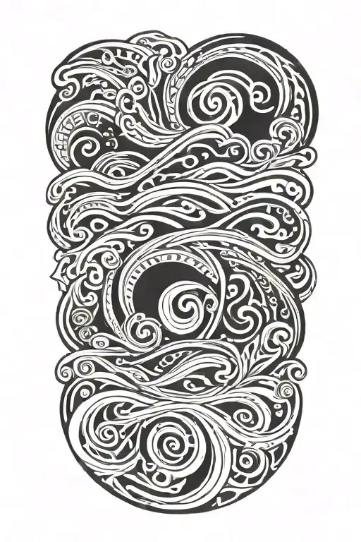 Waves Design Featuring