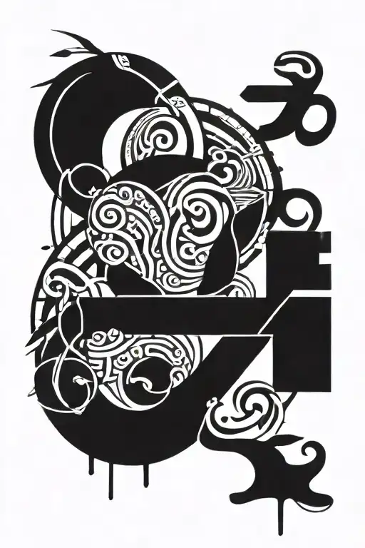 Japanese Letters With A Circle Around Them