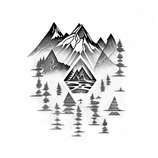 The Name Lakelyn In A Mountain Landscape