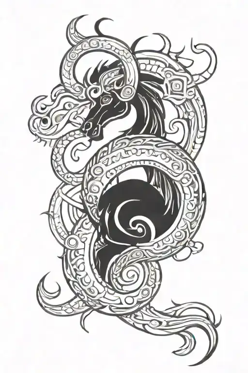 Capricorn Zodiac Signs Intertwined