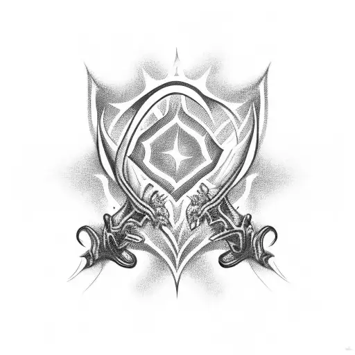 Redisent Evil Back Tattoo With Heart