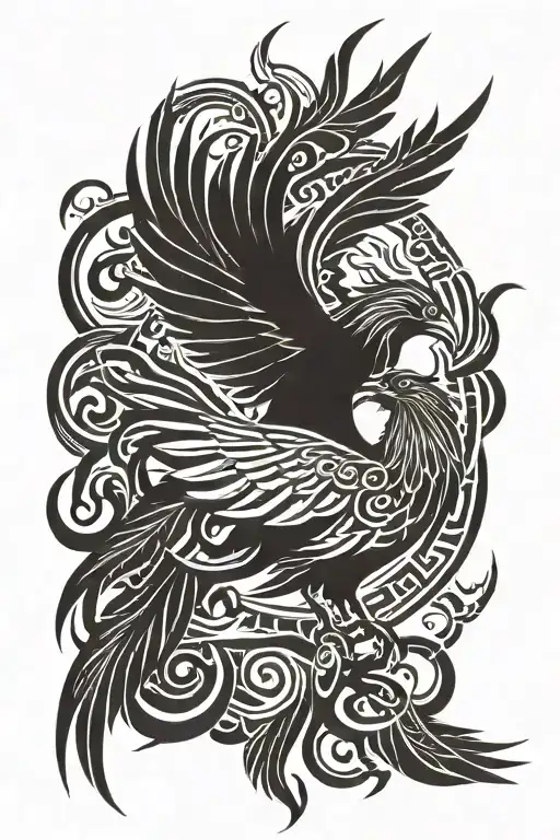 Pheonix With Enzo Circle