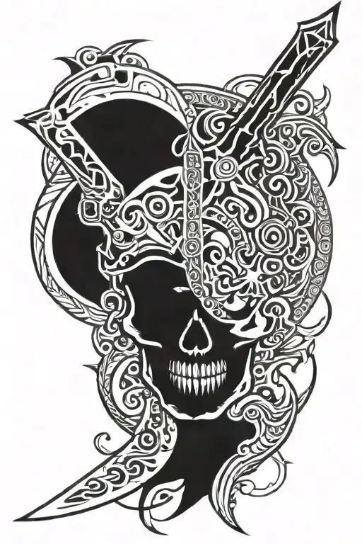 Halo Energy Sword Through Skull