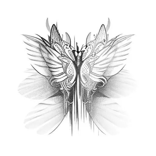 Bird With Butterfly Wings