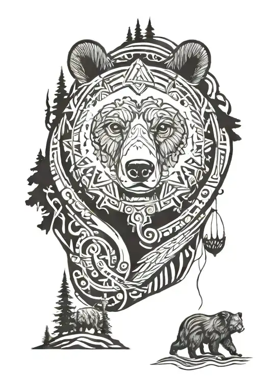 Bear Forrest Background