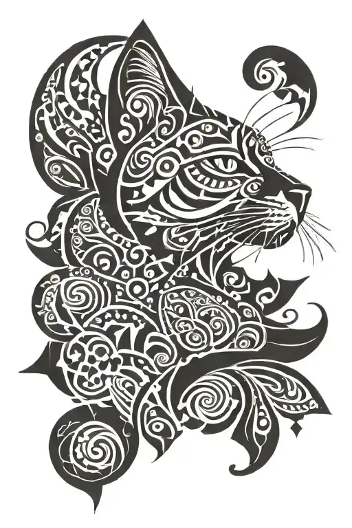 Cat Tribal Patterns