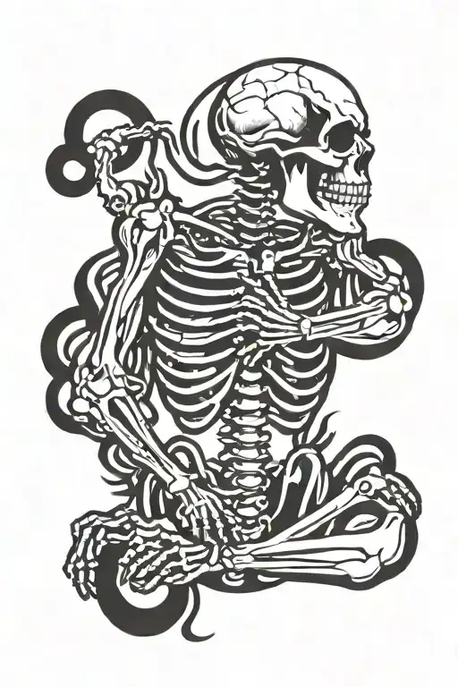 Praying Skeleton