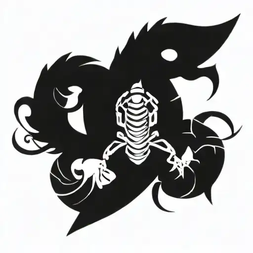 George And The Scorpion Intertwined