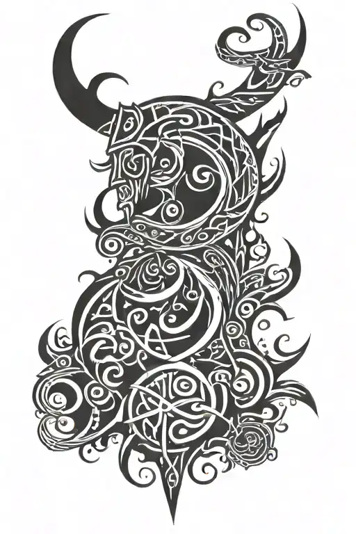 Viking All Black Half Sleeve