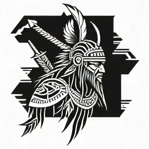 Native American Viking Warrior