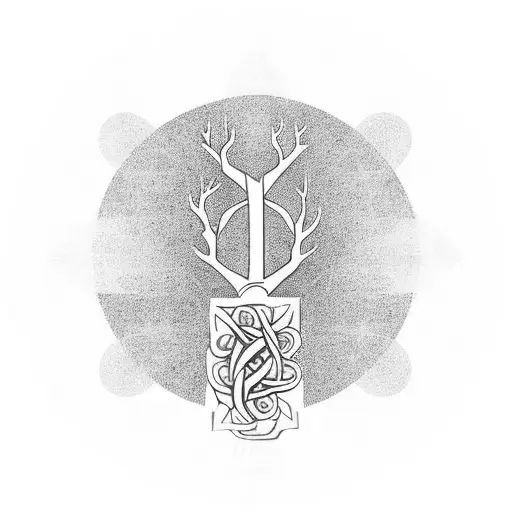 Knot Eternel With Bodhi Tree