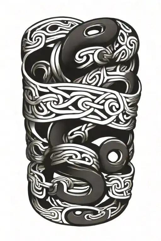 Chain Links Wrapped Loosely