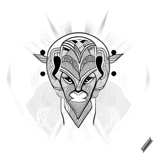 African Tribal Sunrise