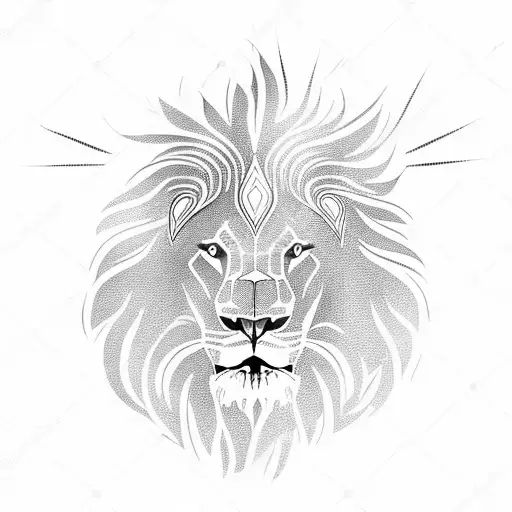 Lion And Sun Design