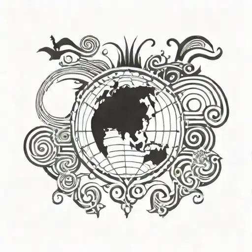 The World Is Yours Globe Held