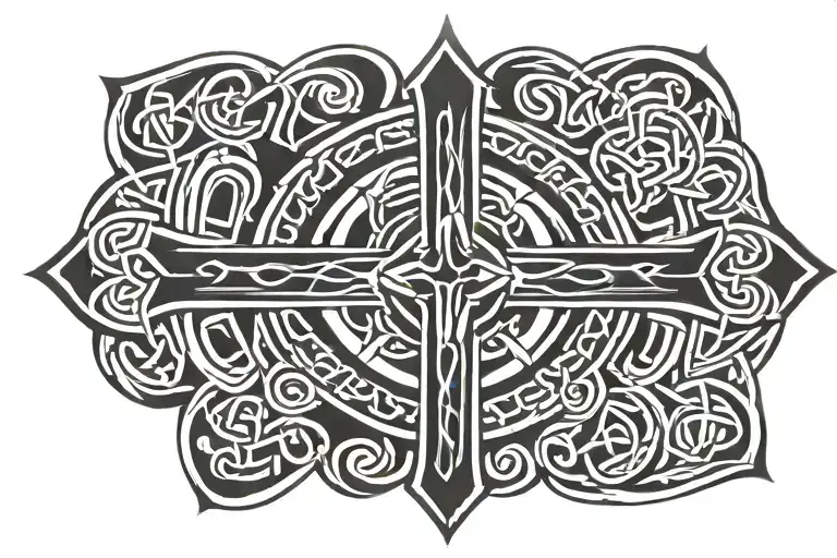 Celtic Cross Arm Circumference