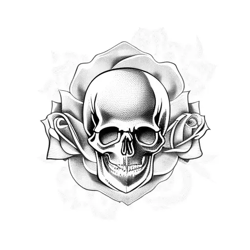 Skull And Roses