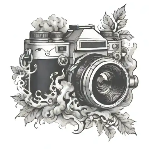 Camera Sitting In Smoke Billowing